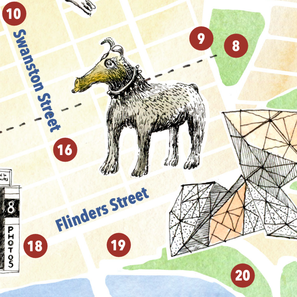 Unknown Melbourne Map