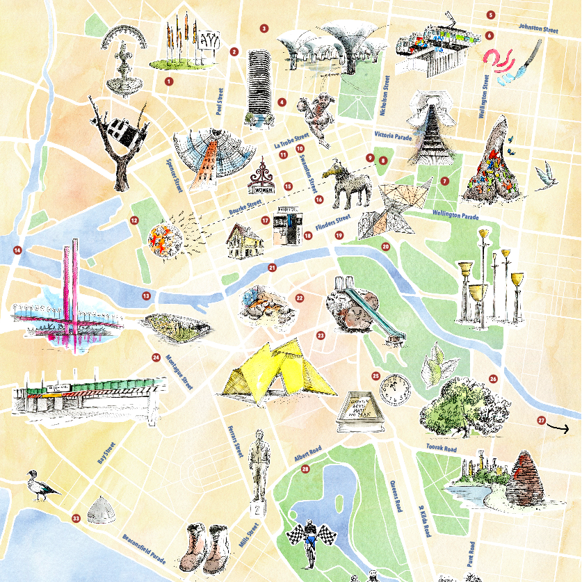 Unknown Melbourne Map